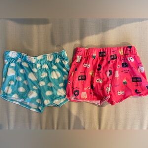 Set of 2 toddler pajama shorts size 5T